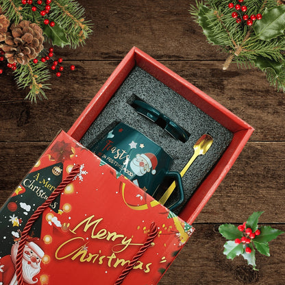 Zestaw prezentowy kubek świąteczny z łyżeczką