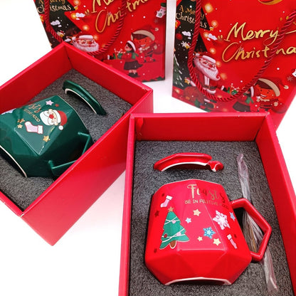 Zestaw prezentowy kubek świąteczny z łyżeczką